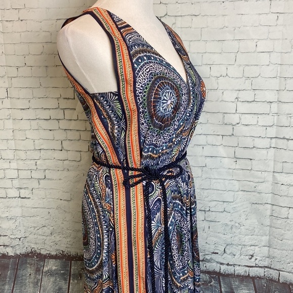 Ramy Brook Vanna Tile Maxi Handkerchief Dress XS Boho Designer Summer Vacation - Picture 9 of 16